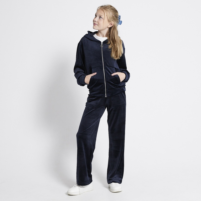 Velours-Kapuzenpullover "Ellie star"